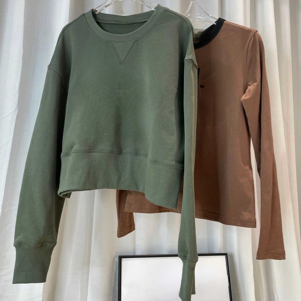 women's hoodies sweatshirts early autumn 2022 round neck letter printed olive green short sweater, Black
women's hoodies sweatshirts early autumn 2022 round neck letter printed olive green short sweater, Black