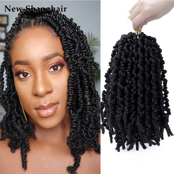 short curly pre-twisted spring braids crochet hair extensions 10 inch curly passion twisted braiding fiber fluffy hair bulk bs28, Black
short curly pre-twisted spring braids crochet hair extensions 10 inch curly passion twisted braiding fiber fluffy hair bulk bs28, Black