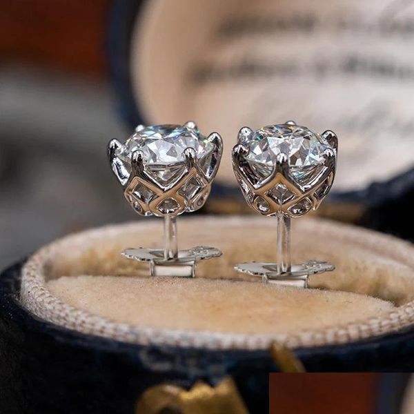 charm real 0.5-1 carat d color moissanite stud earrings for women 100% 925 sterling sier sparkling wedding jewelry drop delivery 2022 dhvcz, Golden
charm real 0.5-1 carat d color moissanite stud earrings for women 100% 925 sterling sier sparkling wedding jewelry drop delivery 2022 dhvcz, Golden