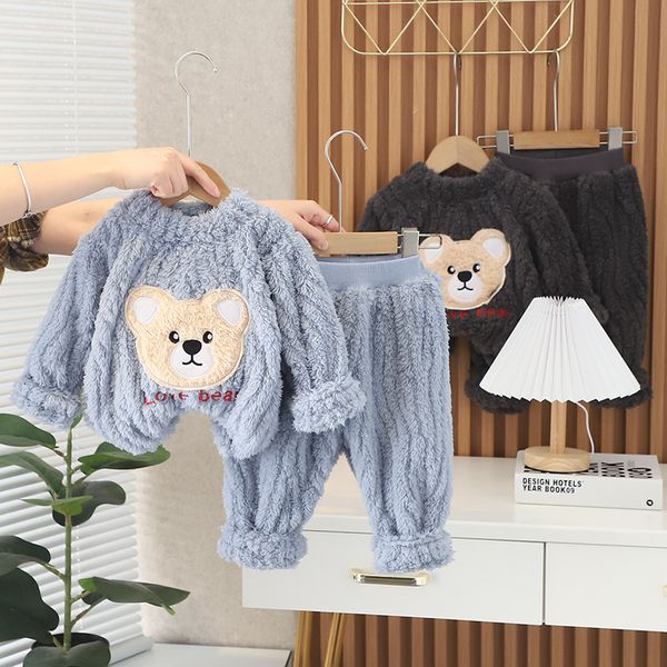 boys girls clothing sets children pajamas boy set winter long sleeve thick coral warm girls sleepwear kids gifts, Blue;red
boys girls clothing sets children pajamas boy set winter long sleeve thick coral warm girls sleepwear kids gifts, Blue;red