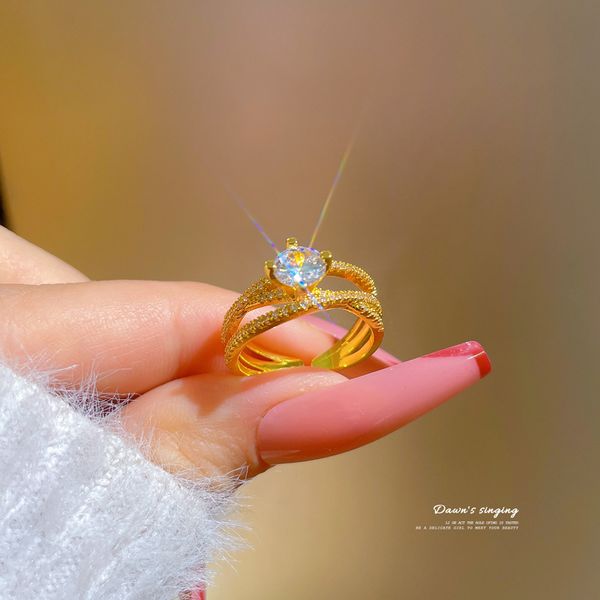 bling adjustable opening solitaire ring gold plated women finger jewelry, Golden;silver
bling adjustable opening solitaire ring gold plated women finger jewelry, Golden;silver