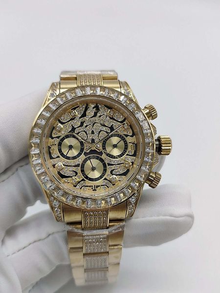 fashion mens watch automatic mechanical 2813 movement stainless steel men's watches full diamond face black rubber strap men wristwatch, Slivery;brown
fashion mens watch automatic mechanical 2813 movement stainless steel men's watches full diamond face black rubber strap men wristwatch, Slivery;brown