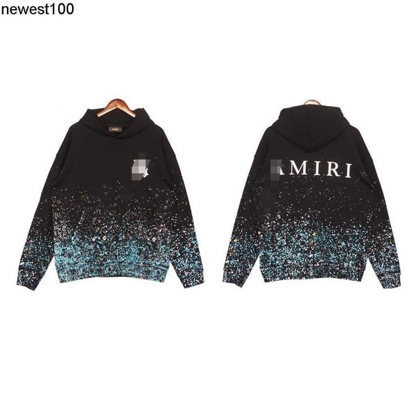 men's hoodies designer sweatshirts autumn new amirs speckled starry sky printed letters hoodie, Black
men's hoodies designer sweatshirts autumn new amirs speckled starry sky printed letters hoodie, Black