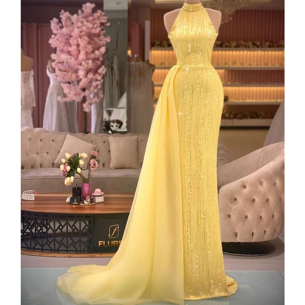 yellow sparkling prom dresses sleeveless halter strapless appliques sequins detachable train evening dresses floor length evening gowns plus, Black
yellow sparkling prom dresses sleeveless halter strapless appliques sequins detachable train evening dresses floor length evening gowns plus, Black