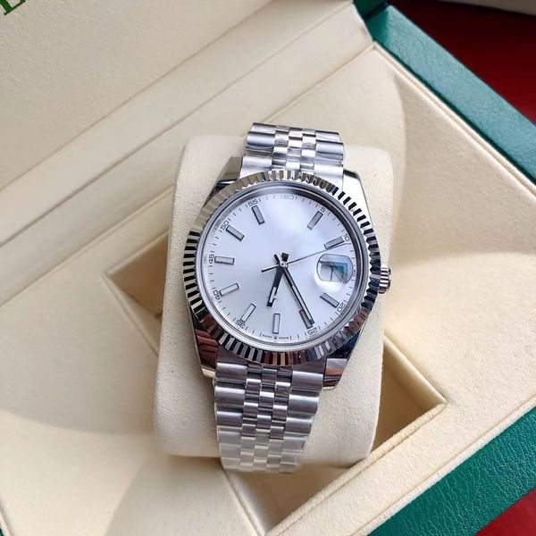 luxury mens fashion 41mm silver watches automatic mechanical log watch 2813 stainless steel brand men wristwatches water proof montre de lux, Slivery;brown
luxury mens fashion 41mm silver watches automatic mechanical log watch 2813 stainless steel brand men wristwatches water proof montre de lux, Slivery;brown