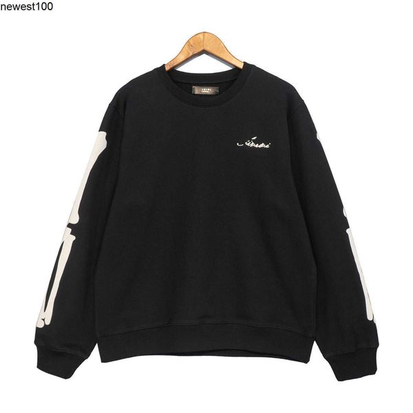 men's hoodies sweatshirts autumn new fashion amirs designer bone flocking printing men women's couple's terry sweater long sl, Black
men's hoodies sweatshirts autumn new fashion amirs designer bone flocking printing men women's couple's terry sweater long sl, Black