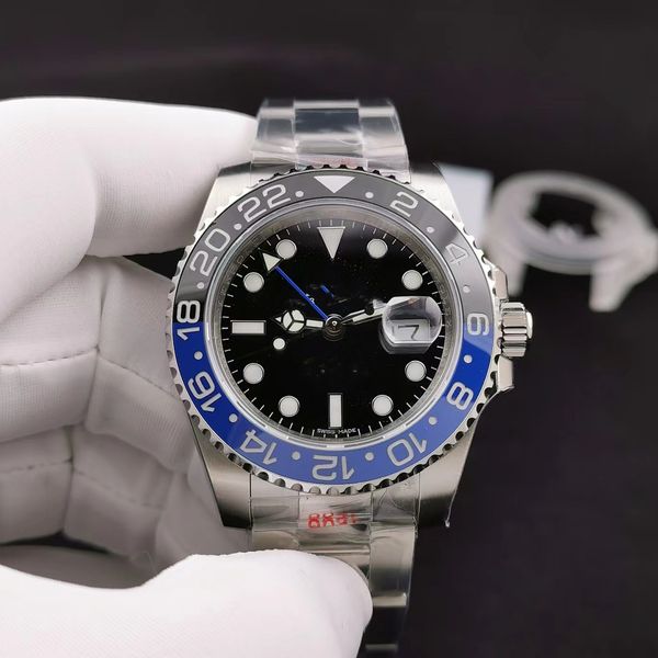with original box mens watches 40mm automatic mechanical watch full stainless steel sliding clasp blue black ceramic sapphire wristwatches, Slivery;brown
with original box mens watches 40mm automatic mechanical watch full stainless steel sliding clasp blue black ceramic sapphire wristwatches, Slivery;brown