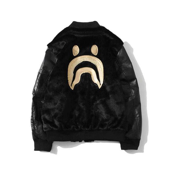 apeman college jacket designer baseball jackets shark embroidery cardigan coat men women hip-hop loose windbreaker, Black;brown
apeman college jacket designer baseball jackets shark embroidery cardigan coat men women hip-hop loose windbreaker, Black;brown
