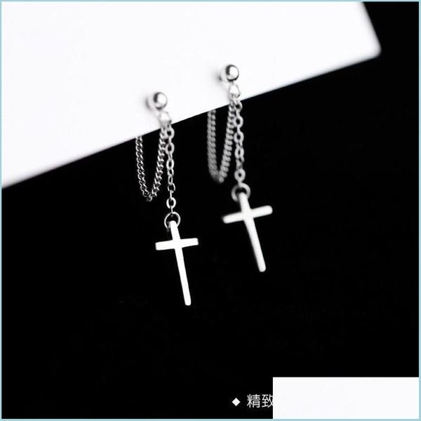 dangle chandelier 100% 925 sterling sier tassel cross stud earrings for women kids korean wedding jewelry boucle doreille hypoallerg dhtps, Silver
dangle chandelier 100% 925 sterling sier tassel cross stud earrings for women kids korean wedding jewelry boucle doreille hypoallerg dhtps, Silver