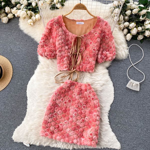 summer temperament celebrity two-piece dress western-style three-dimensional flower short sleeve high waist skirt, White
summer temperament celebrity two-piece dress western-style three-dimensional flower short sleeve high waist skirt, White