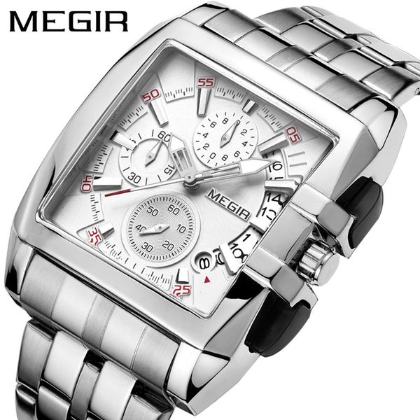 popular megger megir steel band quartz 30mm sports outdoor men's watch square watch 2018g, Slivery;brown
popular megger megir steel band quartz 30mm sports outdoor men's watch square watch 2018g, Slivery;brown