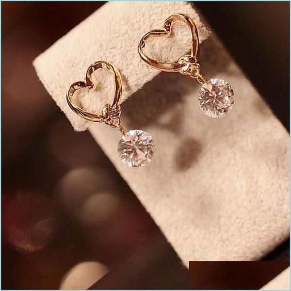 stud fashion lovely women anti-allergic heart crystal ear stud earrings gift girls drop delivery 2022 jewelry earring dhwri, Golden;silver
stud fashion lovely women anti-allergic heart crystal ear stud earrings gift girls drop delivery 2022 jewelry earring dhwri, Golden;silver