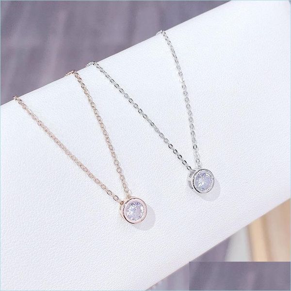 pendant necklaces latest single stone necklace fine delicate box chain 925 sterling sier bezel 5mm sparking cubic zirconia simple jew dhhkb, Silver
pendant necklaces latest single stone necklace fine delicate box chain 925 sterling sier bezel 5mm sparking cubic zirconia simple jew dhhkb, Silver