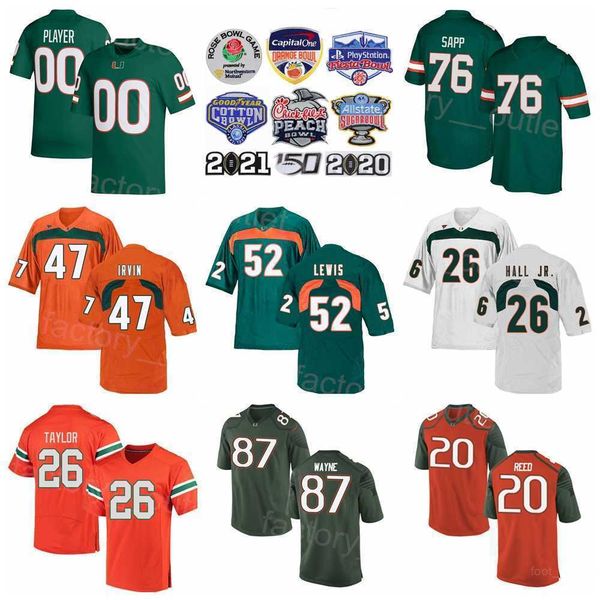 ncaa miami hurricanes football college 26 sean taylor jersey 47 michael irvin 76 warren sapp 87 reggie wayne 20 ed reed 52 ray lewis univers, Black
ncaa miami hurricanes football college 26 sean taylor jersey 47 michael irvin 76 warren sapp 87 reggie wayne 20 ed reed 52 ray lewis univers, Black