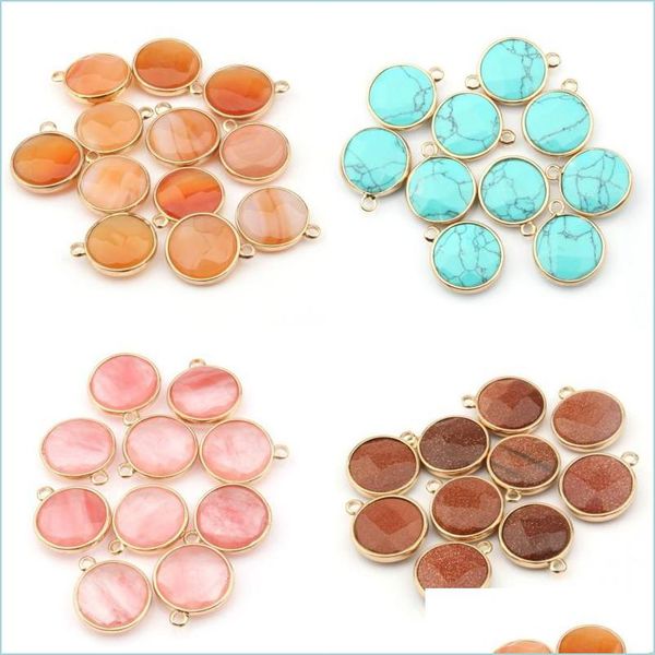 charms natural stone round shape pendant rose quartzz/tiger eyes diy for necklace accessories or jewelry making 883 t2 drop delivery dh8zp, Bronze;silver
charms natural stone round shape pendant rose quartzz/tiger eyes diy for necklace accessories or jewelry making 883 t2 drop delivery dh8zp, Bronze;silver