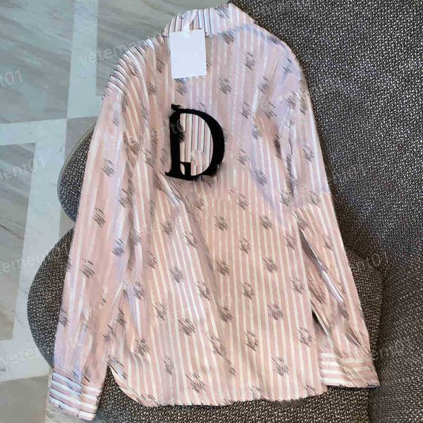 womens blouses shirts 2022ss autumn white stripes letter print embroidered pastel pink shirts fashion casual luxury blouses designer for wo
womens blouses shirts 2022ss autumn white stripes letter print embroidered pastel pink shirts fashion casual luxury blouses designer for wo