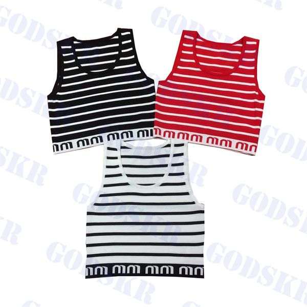 brand tank knit vests for women stripe pattern tees letter logo ladies t shirt, White
brand tank knit vests for women stripe pattern tees letter logo ladies t shirt, White