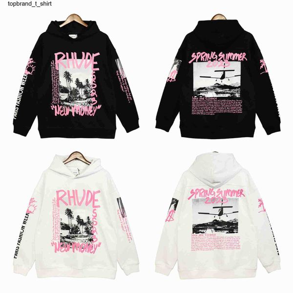 new men's hoodies designer sweatshirts winter rhude landscape alphabet print loose couple hoodie, Black
new men's hoodies designer sweatshirts winter rhude landscape alphabet print loose couple hoodie, Black