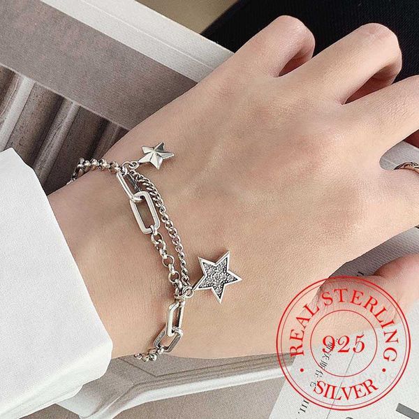 beaded strands 925 sterling silver charm bracelet bangle for women couples vintage simple stars zircon bracelets party jewelry gift l221012, Black
beaded strands 925 sterling silver charm bracelet bangle for women couples vintage simple stars zircon bracelets party jewelry gift l221012, Black