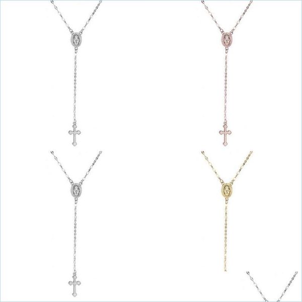 pendant necklaces cross rosary necklace for women virgin mary religious jesus crucifix pendant sier rose gold chains fashion jewelry dhphh, Silver
pendant necklaces cross rosary necklace for women virgin mary religious jesus crucifix pendant sier rose gold chains fashion jewelry dhphh, Silver
