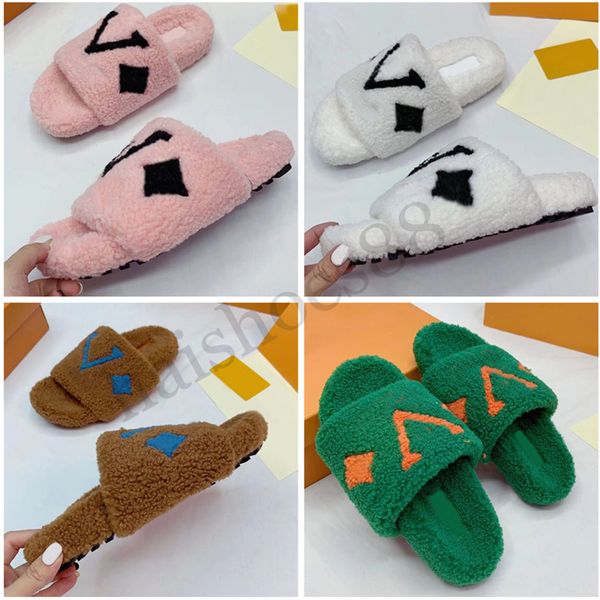 2023 luxurys women designers winter wool slippers fur fluffy furry warm letters sandals comfortable embroidery flip flop size 35-42, Black
2023 luxurys women designers winter wool slippers fur fluffy furry warm letters sandals comfortable embroidery flip flop size 35-42, Black
