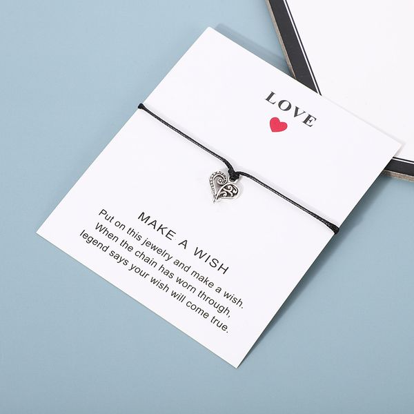 creative card charm bracelet simple retro alloy heart-shaped women bracelets wholesale ajustable bangle, Golden;silver
creative card charm bracelet simple retro alloy heart-shaped women bracelets wholesale ajustable bangle, Golden;silver