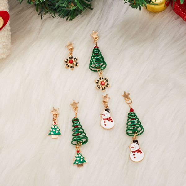 12pair fashion christmas snowflake snowman asymmetrical dangle earrings for women's christmas jewelry, Silver
12pair fashion christmas snowflake snowman asymmetrical dangle earrings for women's christmas jewelry, Silver