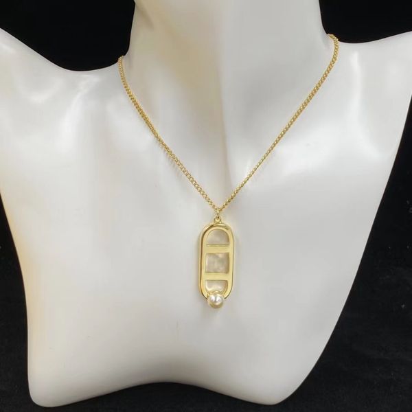 2022 new pendant necklaces fashion luxury brand designer classic simple wedding party couple gift quality jewelry, Silver
2022 new pendant necklaces fashion luxury brand designer classic simple wedding party couple gift quality jewelry, Silver