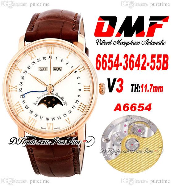 omf villeret complicated function a6554 automatic mens watch v3 40mm v rose gold white dial roman markers brown leather strap super edition, Slivery;brown
omf villeret complicated function a6554 automatic mens watch v3 40mm v rose gold white dial roman markers brown leather strap super edition, Slivery;brown