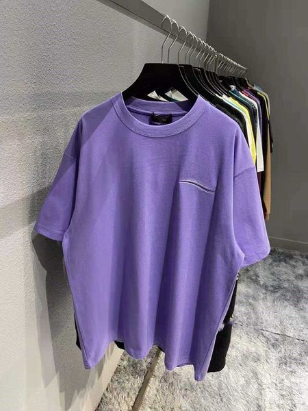 fashion brand designer t shirt letter embroidery short sleeve paris men and women short sleeve purple, White;black
fashion brand designer t shirt letter embroidery short sleeve paris men and women short sleeve purple, White;black