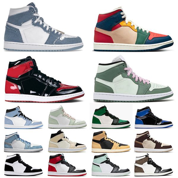 multi color 1 jumpman basketball shoes for mens womens high og heirloom patent bred 1 cream dark chocolate mid dutch green sneakers trainers, Black
multi color 1 jumpman basketball shoes for mens womens high og heirloom patent bred 1 cream dark chocolate mid dutch green sneakers trainers, Black