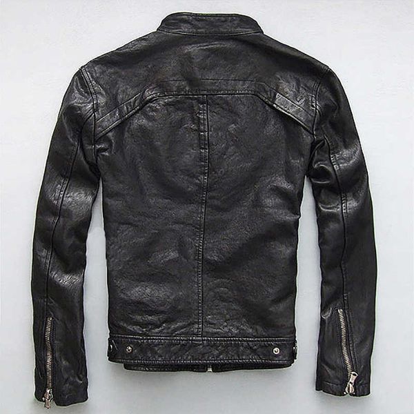 men's leather faux men jacket genuine real sheep goat skin brand black male bomber motorcycle biker man's coat autumn spring cloth
men's leather faux men jacket genuine real sheep goat skin brand black male bomber motorcycle biker man's coat autumn spring cloth