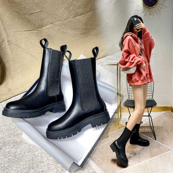 boots for women winter woman shoes chimney new thick sole elastic martin boots mona same boot female, Black
boots for women winter woman shoes chimney new thick sole elastic martin boots mona same boot female, Black