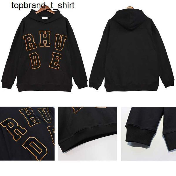 men's hoodies designer sweatshirts fashion brand rhude letter embroidered hooded sweater men's women's hoodies, Black
men's hoodies designer sweatshirts fashion brand rhude letter embroidered hooded sweater men's women's hoodies, Black