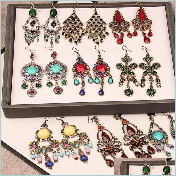 dangle chandelier colorf vintage earrings for women bohemian mixed order fashion jewelry 12pairs lot 175 u2 drop delivery 2022 earrin dhoz2, Silver
dangle chandelier colorf vintage earrings for women bohemian mixed order fashion jewelry 12pairs lot 175 u2 drop delivery 2022 earrin dhoz2, Silver