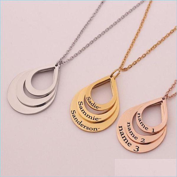 pendant necklaces fashion custom stainless steel personality name water drop necklace for women long chain jewelry pendant necklaces, Silver
pendant necklaces fashion custom stainless steel personality name water drop necklace for women long chain jewelry pendant necklaces, Silver