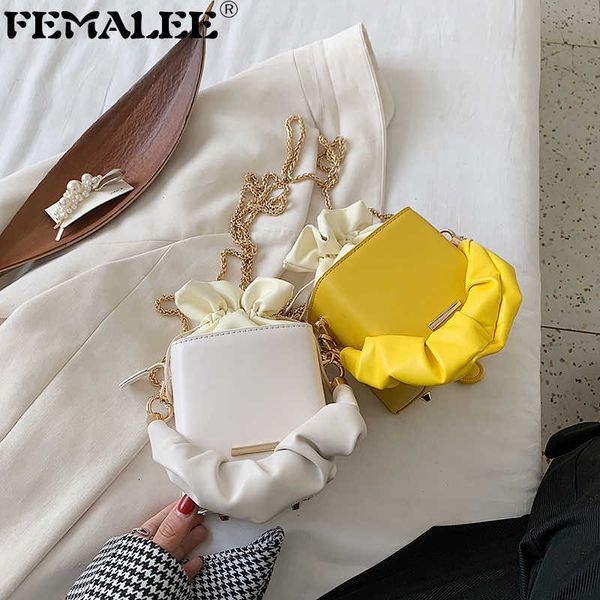 single package fashion drawstring chain bucket ruched folds handle pu hand luxury lady totes designer crossbody bag messenger box bolsa q120
single package fashion drawstring chain bucket ruched folds handle pu hand luxury lady totes designer crossbody bag messenger box bolsa q120