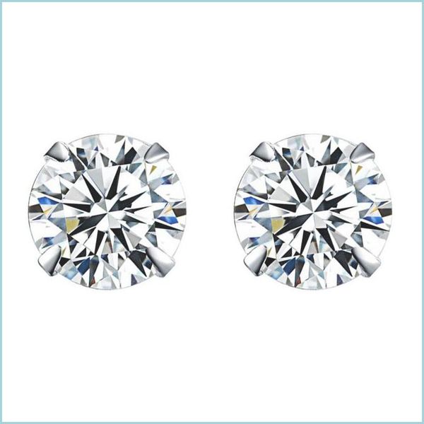 stud basic wedding stud earrings solid sier 925 clear cubic zirconia 7mm women statement jewelry drop delivery 2022 earring dhp4x, Golden;silver
stud basic wedding stud earrings solid sier 925 clear cubic zirconia 7mm women statement jewelry drop delivery 2022 earring dhp4x, Golden;silver