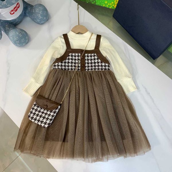 sets sets/suits children's wear girl princess dress small fragrance gauze long sleeve base coat plaid suspender skirt two-piece suit, White
sets sets/suits children's wear girl princess dress small fragrance gauze long sleeve base coat plaid suspender skirt two-piece suit, White