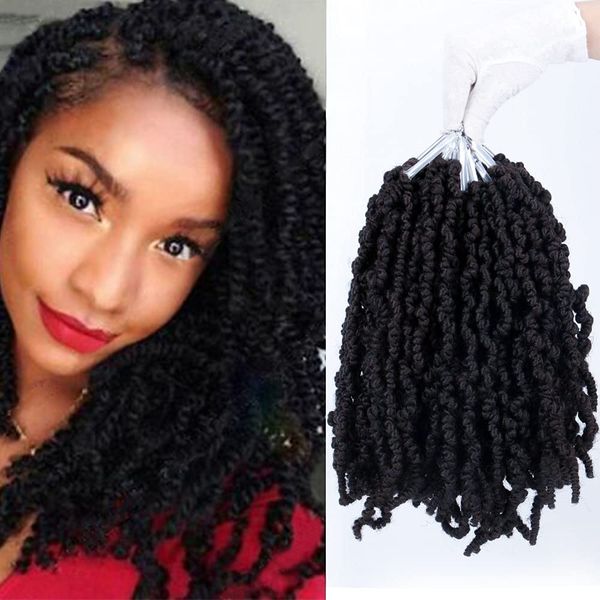 10 inch pre-twisted spring twist crochet hair synthetic braiding braids hair 15strands/pcs high temperature fiber ombre hair extensions ls28, Black
10 inch pre-twisted spring twist crochet hair synthetic braiding braids hair 15strands/pcs high temperature fiber ombre hair extensions ls28, Black