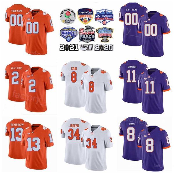 ncaa college football clemson tigers 2 sammy watkins jersey university 11 isaiah simmons 13 hunter renfrow 8 deon cain 34 kendall joseph 1 j, Black
ncaa college football clemson tigers 2 sammy watkins jersey university 11 isaiah simmons 13 hunter renfrow 8 deon cain 34 kendall joseph 1 j, Black