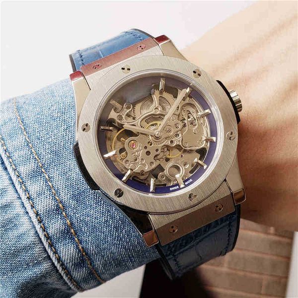 watches children's 42mm automatic watch skeleton wristwatch waterproof blue leather band high hd glass menes designer, Slivery;black
watches children's 42mm automatic watch skeleton wristwatch waterproof blue leather band high hd glass menes designer, Slivery;black