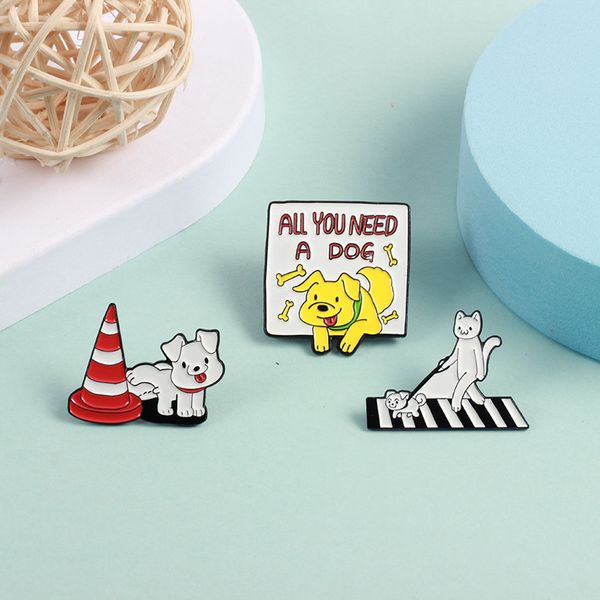 letter you need a dog cute brooches pin for women kids fahsion jewelry shirt coat dress denim bag decor metal enamel pin, Gray
letter you need a dog cute brooches pin for women kids fahsion jewelry shirt coat dress denim bag decor metal enamel pin, Gray