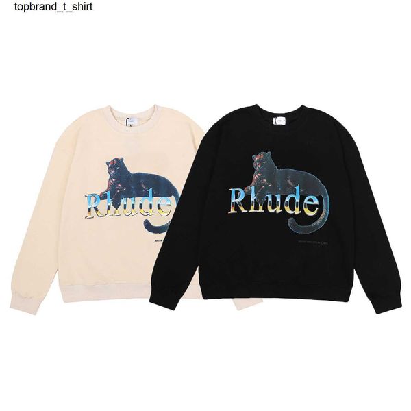new men's hoodies designer sweatshirts rhude leopard print round neck sweater men women streetwear hoodie, Black
new men's hoodies designer sweatshirts rhude leopard print round neck sweater men women streetwear hoodie, Black