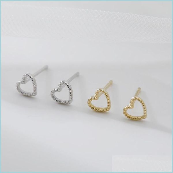 stud simple cute mini heart-shaped stud earrings for women 925 sterling sier love sweet ins girls fashion gift 1441 q2 drop delivery dhrv8, Golden;silver
stud simple cute mini heart-shaped stud earrings for women 925 sterling sier love sweet ins girls fashion gift 1441 q2 drop delivery dhrv8, Golden;silver
