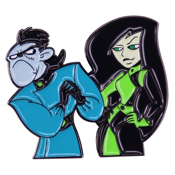 kim possible brooch spicy girl cartoon couple strange doctor and shego brooch metal badge accessory gift, Blue
kim possible brooch spicy girl cartoon couple strange doctor and shego brooch metal badge accessory gift, Blue