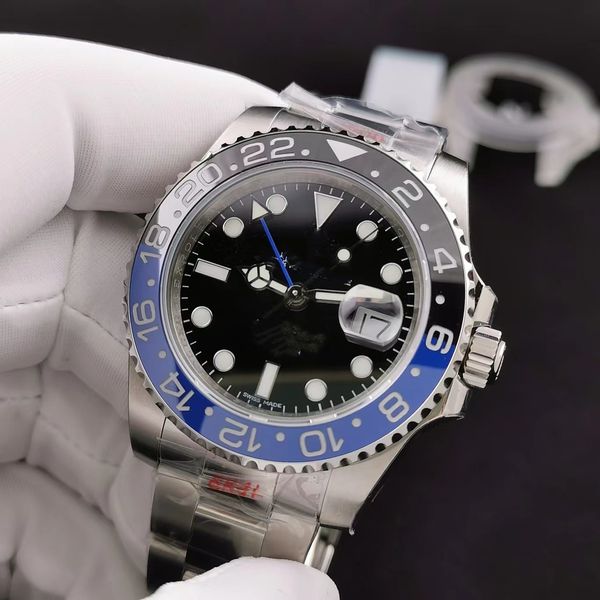 with original box mens watches 40mm automatic mechanical watch full stainless steel sliding clasp blue black ceramic sapphire wristwatches 2, Slivery;brown
with original box mens watches 40mm automatic mechanical watch full stainless steel sliding clasp blue black ceramic sapphire wristwatches 2, Slivery;brown