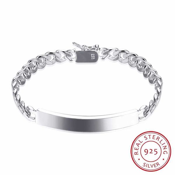 beaded strands men's bracelet fine jewelry 925 sterling silver 8mm chains 21cm id bracelets bangle pulseiras joyas de plata female gift, Black
beaded strands men's bracelet fine jewelry 925 sterling silver 8mm chains 21cm id bracelets bangle pulseiras joyas de plata female gift, Black