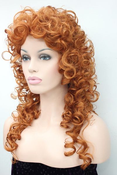 fashion women's wigs curly 60cm long synthetic hair wig loose curls color 130a, Black
fashion women's wigs curly 60cm long synthetic hair wig loose curls color 130a, Black