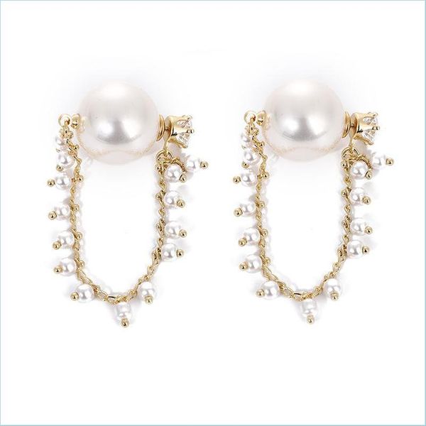 stud women long eardrop jewelry lady plated gold chain zircon pearl fashion ear studs new pattern 4 25aj j2 drop delivery 2022 earring dhbrs, Golden;silver
stud women long eardrop jewelry lady plated gold chain zircon pearl fashion ear studs new pattern 4 25aj j2 drop delivery 2022 earring dhbrs, Golden;silver
